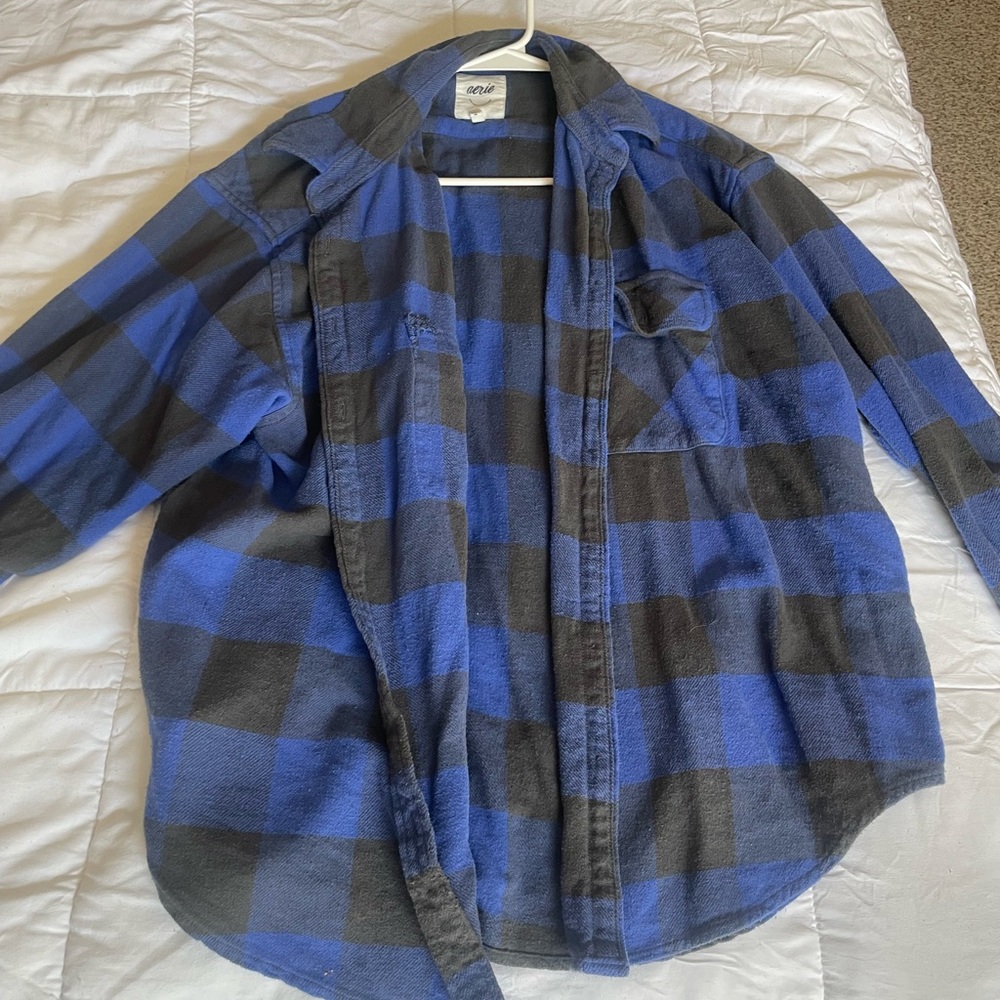 Women’s blue flannel